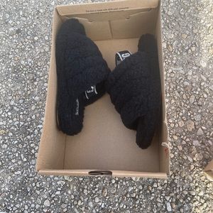 Fluff Yeah Slide Sandal UGG Black sz 1